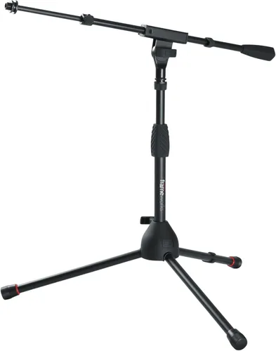 Vista 14 de Gator Frameworks - Soporte de micrófono de base corta y pesada con brazo telescópico y contrapeso de 2.5 libras, ideal para escritorio, grabación