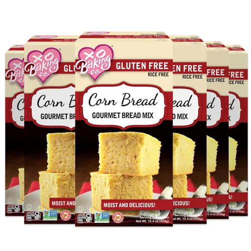 Vista 14 de XO Baking Co. Mezcla de pan de plátano gourmet sin gluten; sin OMG, Kosher; sin arroz; sin lácteos; sin maní; sin soya, sin conservantes; sin