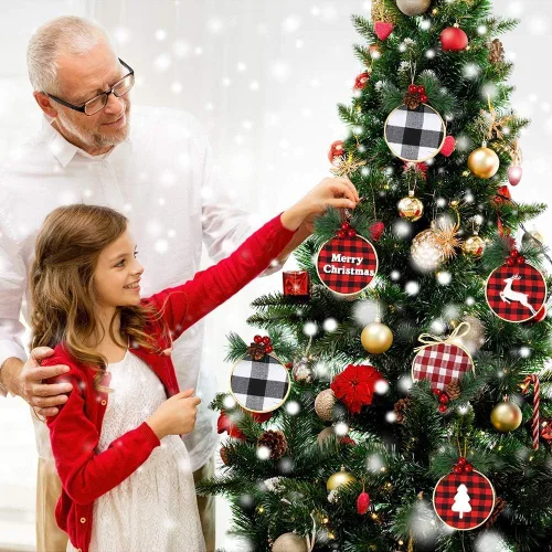 Vista 7 de Caydo 12 aros redondos de madera de 3 pulgadas para bordar, círculo ajustable, punto de cruz, anillo de aro a granel para adornos del hogar