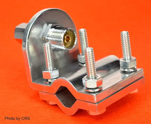 Vista 2 de Workman Soporte de antena de radio CB de doble ranura con perno SO239 BRV1