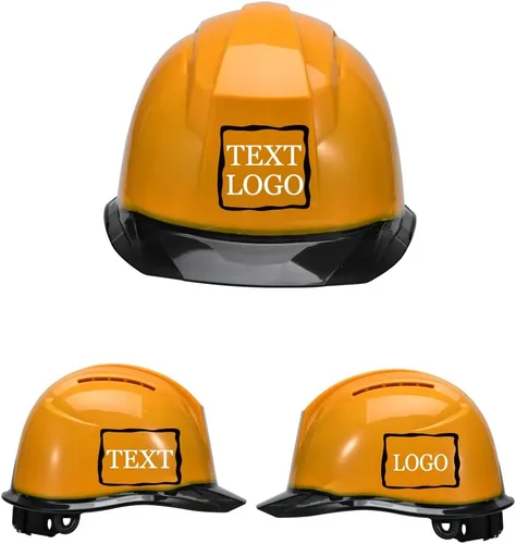 Vista 18 de YOWESHOP Casco de seguridad personalizado para construcción Casco de trabajo de seguridad con suspensión de trinquete ajustable de ala completa