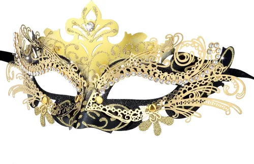 Vista 14 de Hoshin - Máscara para Baile de Máscaras, Decoraciones de Mardi Gras, Máscaras Venecianas para Mujeres Negro