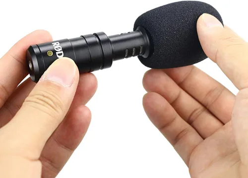 Vista 5 de SUNMON VideoMicro - Funda de espuma para parabrisas y filtro para micrófono Rode VideoMicro Me Mini-Shotgun (paquete de 2)