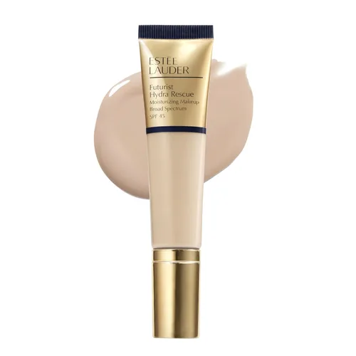 Vista 18 de Estée Lauder Futurist Hydra Rescue Moisturizing Foundation Makeup SPF 45 for a 12-Hour Glow, 1.2 Fl Oz