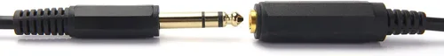 Vista 6 de Disino Cable de extensión estéreo macho a hembra de 15 pies, 1/4 pulgadas, chapado en oro, cable de extensión de auriculares de un cuarto de pulgada