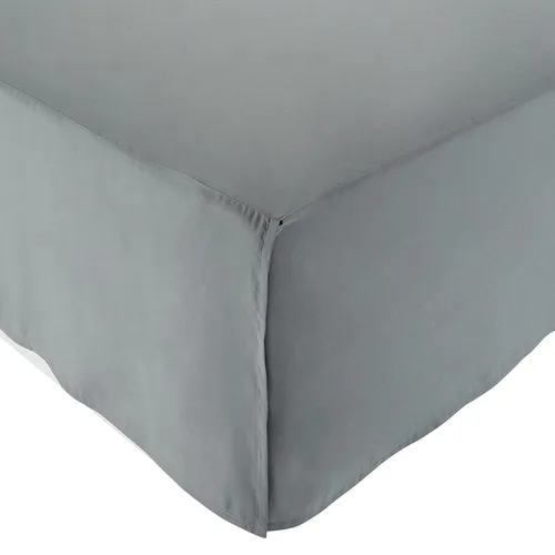 Vista 18 de Yaxa Basics Falda de cama plisada ligera, individual, color blanco brillante, sólido