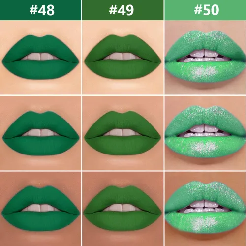 Vista 32 de evpct 1Pcs Lápiz de Labios Mate y Set de Lápiz de Labios Líquido para Mujeres, Lápiz de Labios Mate de Durazno Oscuro Púrpura, Resistente a Manchas