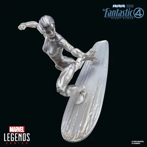 Vista 7 de Serie Marvel Legends Silver Surfer, La Primera Película de Los Cuatro Fantásticos: Figura de acción coleccionable de 6 pulgadas