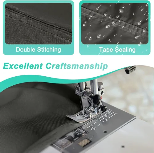 Vista 4 de ABCCANOPY Cubierta de parrilla para horno de barbacoa de gas, cubierta para horno al aire libre, impermeable y resistente al polvo, resistente a