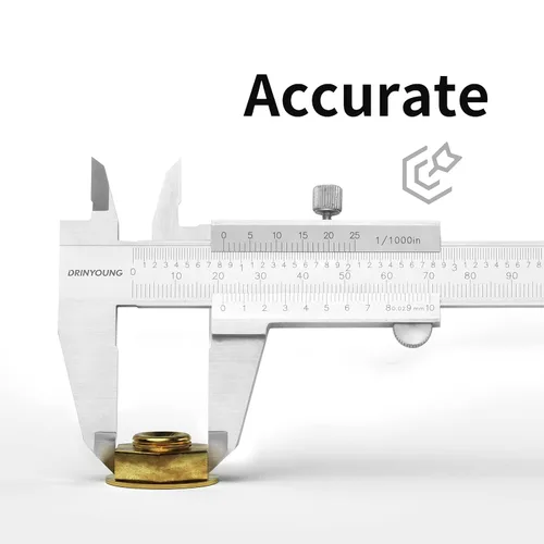 Vista 4 de Calipers Tools - Pinza Vernier monobloque, acero inoxidable engrosado, 0-6 pulgadas/métrico 0-6 pulgadas, rango +/-0.02, precisión 0.02/0.001