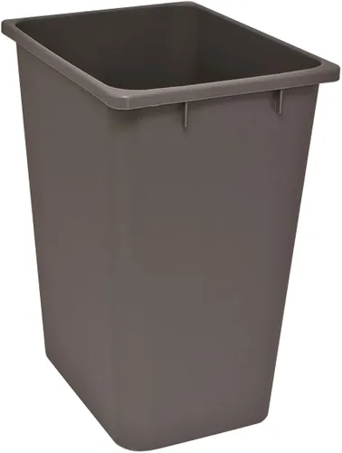 Vista 8 de Cubo de basura de plástico para interiores para cocina, hogar, oficina y uso comercial - Gran recipiente de eliminación de residuos, contenedor