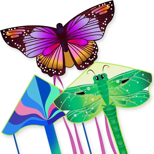 Large Kites - Butterfly Delta Dragonfly Kites Easy to Fly for Adults Kids Beach Park Outdoor Game Activities, Gifts for Easter and Festival