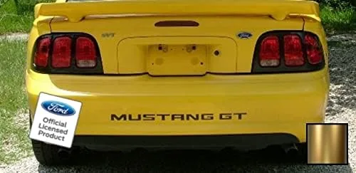 Vista 6 de Decal Mods Letras de inserción para parachoques trasero, calcomanías para Ford Mustang GT Negro (Mate) - CBM (se ajusta a 1994-1998)