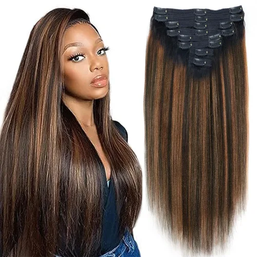 Vista 19 de Extensiones de cabello con clip de 12 pulgadas, rizado birmano, negro natural, extensiones de cabello con clip rizado birmano, cabello humano real