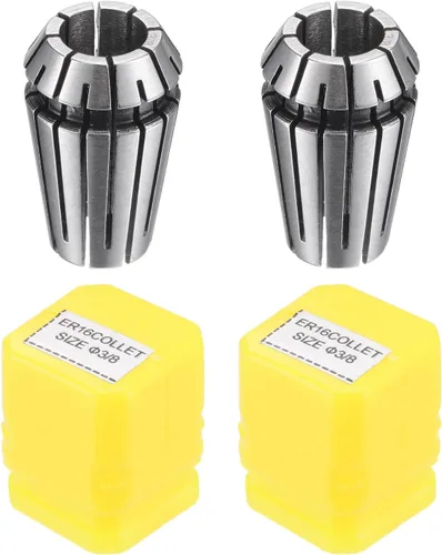 Vista 8 de uxcell ER16 Spring Collet, 1/4" Chuck para máquina de grabado CNC Torno Fresado 2pcs