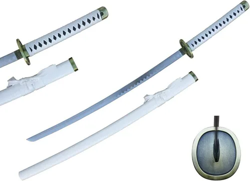 Vista 2 de 41 pulgadas de fantasía estilo japonés anime de una pieza espada de acero inoxidable Zoro Katana