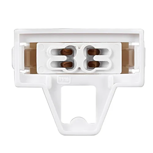 Vista 4 de uxcell 2 unids T8/T12 soporte de luz fluorescente G13 base no derivada lámpara lápida enchufe AC 500 V 2A para tubo fluorescente LED