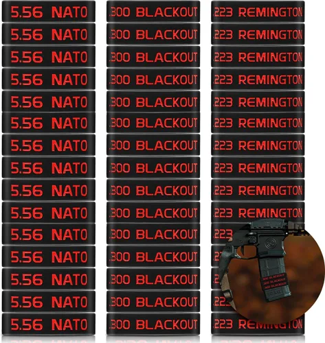 Vista 8 de Chivao Paquete de 45 bandas de marcado de revistas 5.56, 223 REM, 300 bandas opacas para accesorios