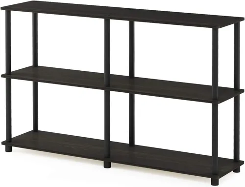 Vista 11 de Furinno Camnus - Mesa auxiliar moderna de vida, color americano, 1 nivel, estructura de metal