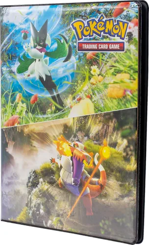 Vista 3 de Cartera de 9 bolsillos Scarlet & Violet Skeledirge, Meowscarada y Quaquaval para Pokémon