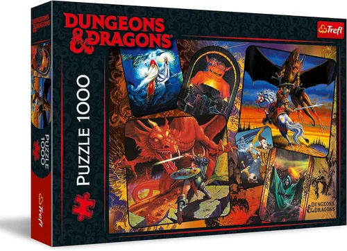 Trefl Los orígenes de Dungeons & Dragons - Rompecabezas de 1000 piezas de 26.9 x 18.9 pulgadas