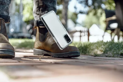 Vista 4 de OtterBox Symmetry Series - Funda para Samsung Galaxy S20 Ultra y S20 Ultra 5G (solamente), embalaje no minorista, transparente