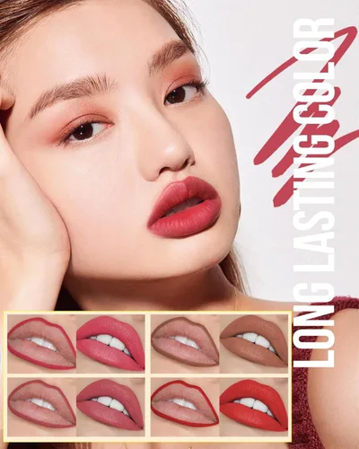 Vista 2 de Lápiz de Maquillaje para Tinte de Labios-1 Pieza Tinte de Labios Hidratante Rosa Berry Lápiz Delineador de Labios Líquido, Aspecto de Color Mate