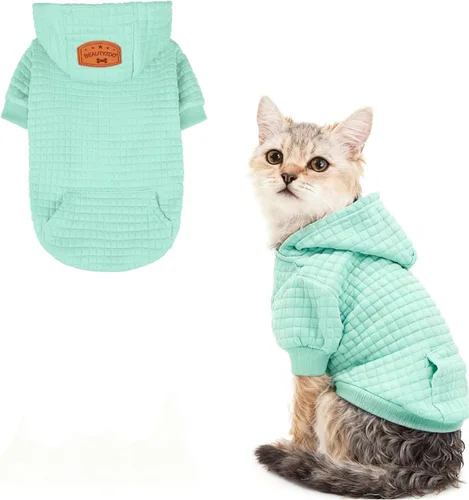 Vista 59 de BEAUTYZOO - Sudadera con capucha para perros macho o hembra pequeños, medianos y grandes, ropa cálida de invierno y otoño, talla S o M, suéter