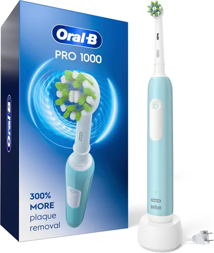 Oral-B Pro 1000 CrossAction - Cepillo de dientes eléctrico, Verde