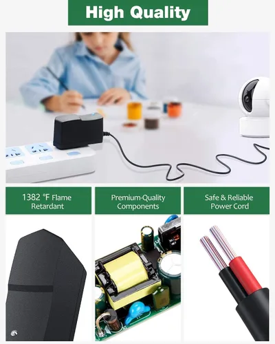 Vista 3 de BestCH Adaptador de CA global de 5 V para CSEC CS6D050100FUF Equipo de Clase II I.T.E 5VDC Cable de fuente de alimentación Cable PS Wall Home