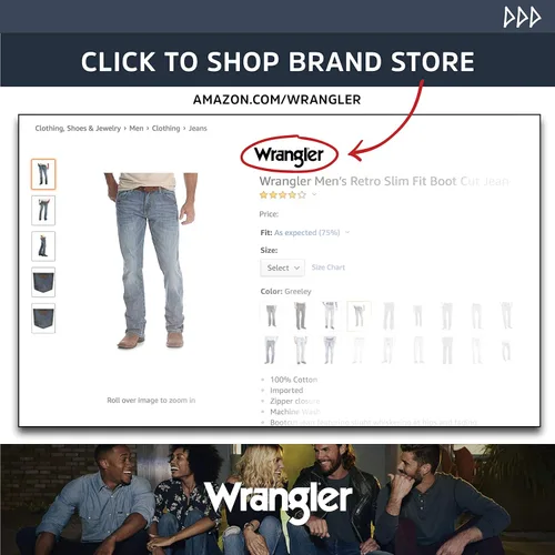 Vista 7 de Wrangler Jeans de corte vaquero de alto rendimiento para hombre