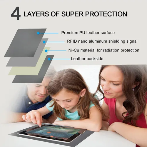 Vista 5 de Almohadilla de bloqueo EMF, almohadilla de computadora con bloqueo de radiación, protege nuestro cuerpo de EMF, radiación, se adapta a laptops