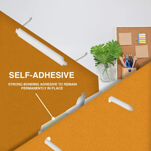 Vista 3 de OLYMPX 100 bases de sujeción de papel autoadhesivas de 2 pulgadas de capacidad, centro de 2.75 pulgadas para accesorios de carpetas de archivos