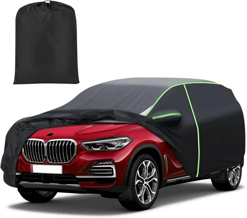 Vista 43 de Mixsuper Liner Funda para coche para BMW X3 2003-2026, 7 capas, funda impermeable para coche, accesorios para X3 con puerta con cremallera, tiras