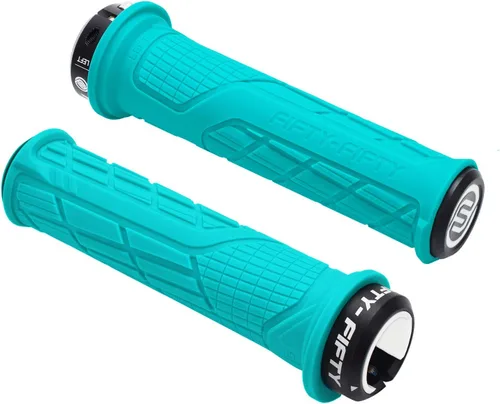 Vista 12 de FIFTY-FIFTY Empuñaduras de manillar de bicicleta de montaña, empuñaduras MTB de bloqueo único, cómodas y de bloqueo, mango de bicicleta