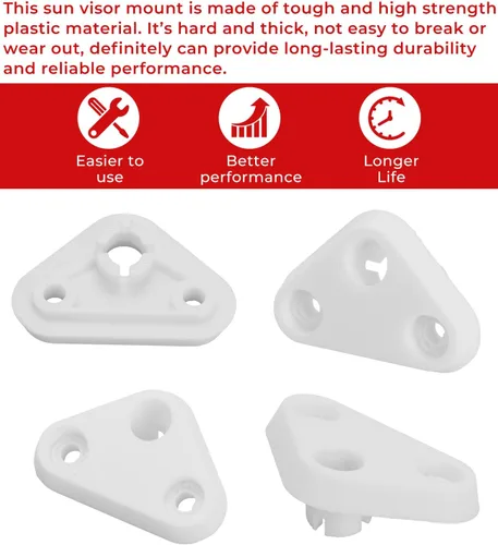 Vista 4 de Soporte de visera solar para Subaru Forester 2008-2018/Impreza 2010 Soporte de montaje para visera solar para lado izquierdo o derecho, fácil