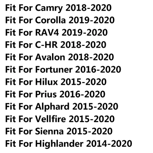 Vista 3 de 7 piezas de botón de elevación de ventana para Toyota Camry Corolla RAV4 C-HR CHR Avalon Fortuner Hilux Prius Alphard Vellfire Highlander Sienna