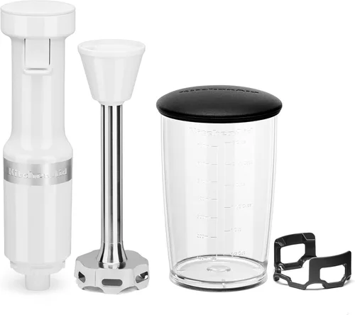 Vista 3 de KitchenAid Batidora de mano con cable de velocidad variable KHBV53, blanco