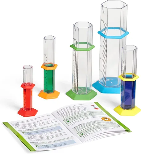 Vista 7 de Hand2mind Starter Science - Juego de cilindros graduados, equipo de laboratorio científico para niños, juguetes de medición, kits de ciencia