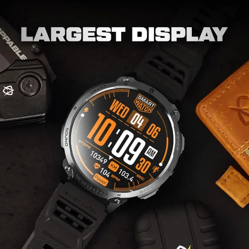 Vista 2 de ALPHAGEAR Bravo XL 2 Smartwatch para iPhone y Android, responder/hacer llamadas, seguimiento de bienestar 24/7, pantalla AMOLED de 1.75 pulgadas