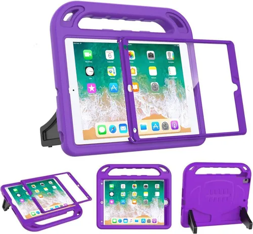 Vista 12 de Funda BMOUO para niños para iPad de 9.7 pulgadas 6ª/5ª generación (iPad de 2017/2018), funda para iPad 9.7/Air 2 con protector de pantalla, funda