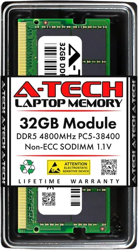 Vista 12 de A-Tech 8 GB de RAM compatible con Acer Nitro 5 Gaming Laptop DDR5 4800MHz PC5-38400 SODIMM 1.1V 262-Pin No ECC Actualización de memoria SO-DIMM