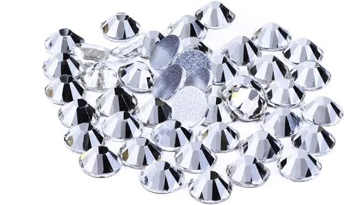 Vista 27 de yantuo Crystal Bedazzler - Kit de diamantes de imitación de cristal transparente con parte trasera plana, tamaños mixtos SS6-SS30 con herramientas