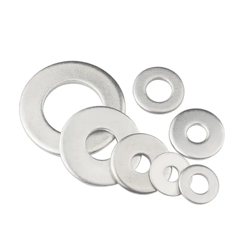 Vista 2 de Arandela plana de 1-1/4" x 2.5" OD, Arandelas de acero inoxidable 18-8 (304) planas, 2 piezas