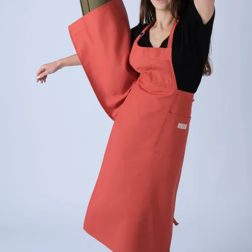 Vista 6 de makemake Tools Split-Leg Waterproof Unisex Pottery Apron for Pottery Artist Ceramic Coveralls Claypron Florist Gown