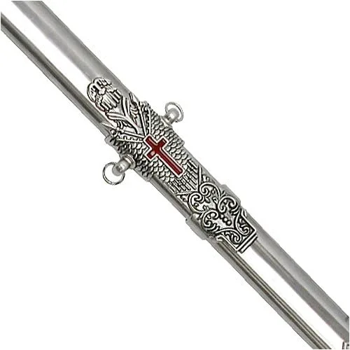Vista 3 de Caballeros Templarios Masónicos Ceremoniales Daga Espada w/Sarna