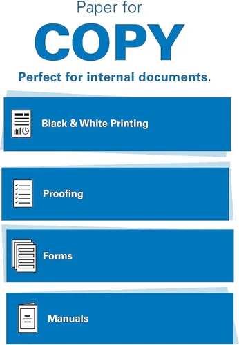 Vista 4 de Hammermill 103309 Papel de color reciclado, 20 libras, 8-1/2 x 11, azul, 500 hojas/resma