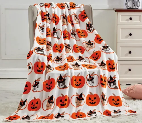 Vista 42 de Elegant Comfort Manta ligera estampada para sofá - Para todas las estaciones, ultra suave, acogedora y mullida - Mantas decorativas para sofá, Gracey