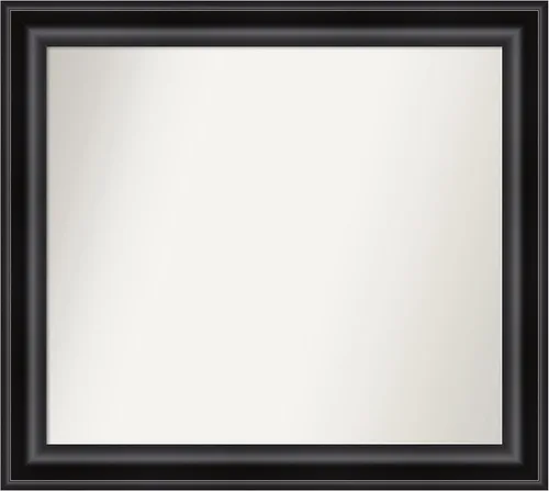 Vista 35 de Amanti Art Espejo personalizado, espejo de baño negro puente, espejo de pared o espejo de tocador de baño sobre el fregadero (26 x 26 pulgadas)