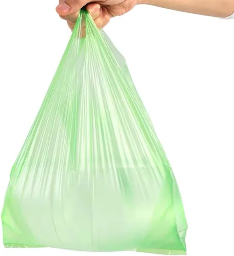 Vista 4 de LazyMe Bolsas de plástico para comestibles con asas, 12 x 20 pulgadas, bolsas de compras para camisetas verdes para minoristas y pequeñas empresas